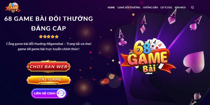 Quá trình phát triển vượt bậc của cổng game 68 Game Bài
